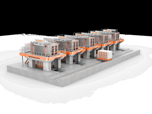 Weiterentwickelte Multigraht-Marmor-Schneidmaschine Ultra-Dünne Diamant-Multigrahtsäge Wasserkühlung