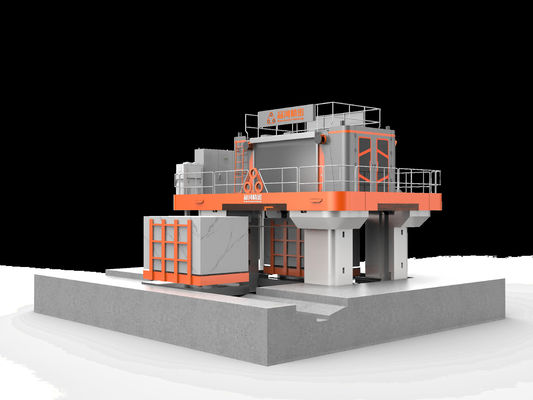 Corte de mármore de alta eficiência com uma serra multi-fios de diamante superfina