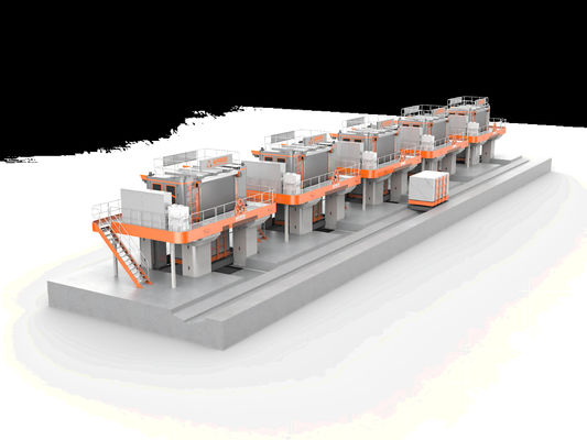 เครื่องตัดบล็อกหลายสายสําหรับหินมาร์บอร์ พร้อมมอเตอร์ 60kw